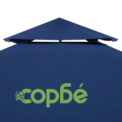 Покривало за шатра, резервно, тъмно синьо, 310 гр/м², 3х3 м ➤ топ цена ➤ sorbe.bg