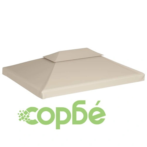 Покривало за шатра, резервно, 310 г/м², бежово, 3х4 м ➤ топ цена ➤ sorbe.bg