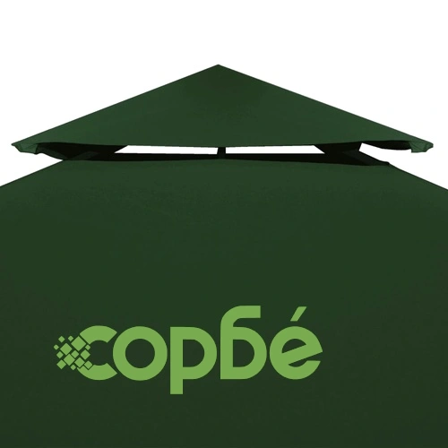 Покривало за шатра, резервно, 310 г/м², зелено, 3х4 м ➤ топ цена ➤ sorbe.bg