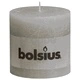 Bolsius Свещи стил рустик, стълбовидни 6 бр, 100x100мм, цвят светлосив