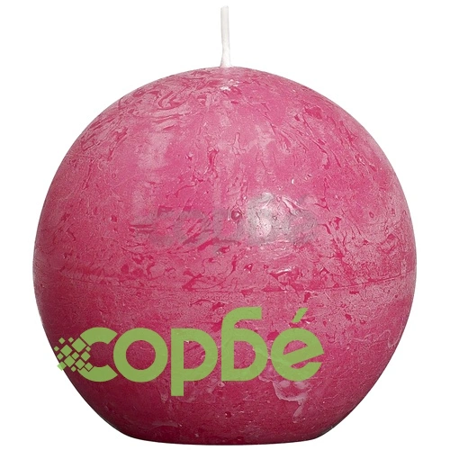 Bolsius Свещи стил рустик, сферични, 6 бр, 80 мм, цвят фуксия ➤ топ цена ➤ sorbe.bg