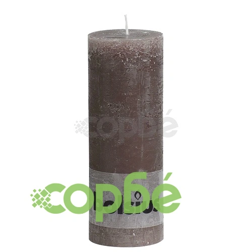 Bolsius класически свещи 190 x 68 мм, цвят кафяво-сив - 6 броя ➤ топ цена ➤ sorbe.bg