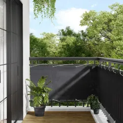 Балконски параван антрацит 75x800 см 100% полиестер оксфорд