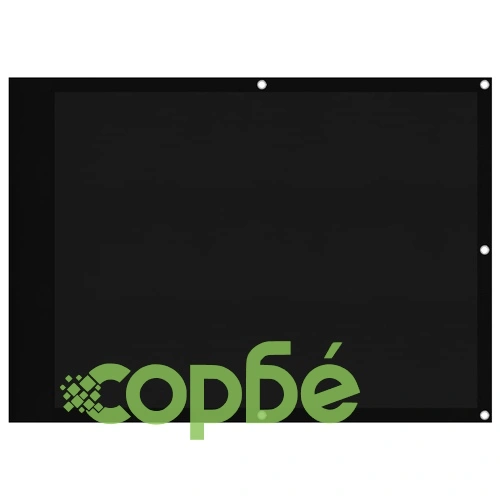 Балконски параван черен 75x800 см 100% полиестер оксфорд ➤ топ цена ➤ sorbe.bg