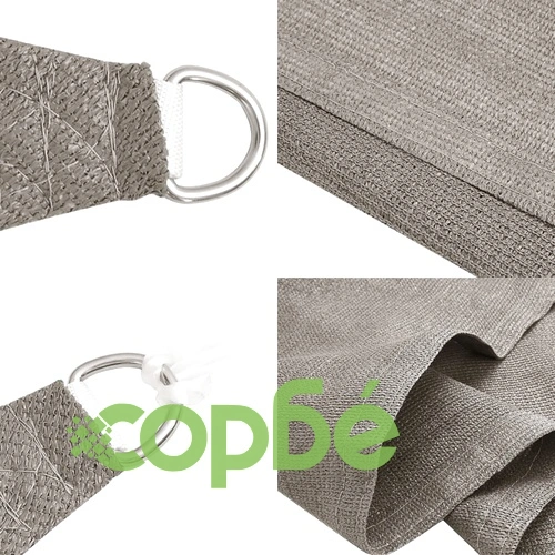 Платно-сенник, 160 г/м², квадратна, светлосив, 6x6 м, HDPE ➤ топ цена ➤ sorbe.bg