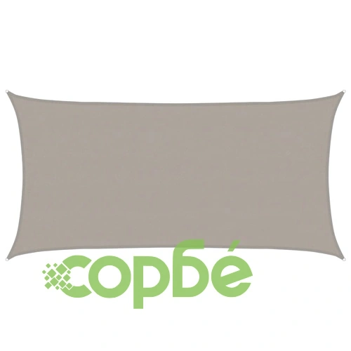 Платно-сенник, 160 г/м², правоъгълно, светлосиво, 4x7 м, HDPE ➤ топ цена ➤ sorbe.bg