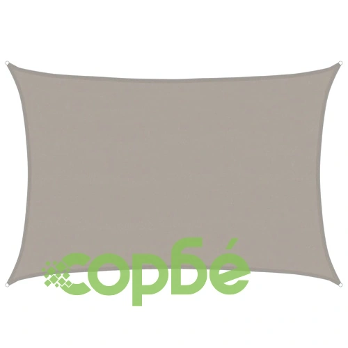Платно-сенник, 160 г/м², правоъгълно, светлосиво, 5x6 м, HDPE ➤ топ цена ➤ sorbe.bg