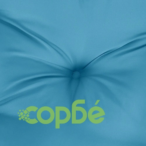 Възглавници за столове 6 бр меланж сини 100x50x7 см плат ➤ топ цена ➤ sorbe.bg