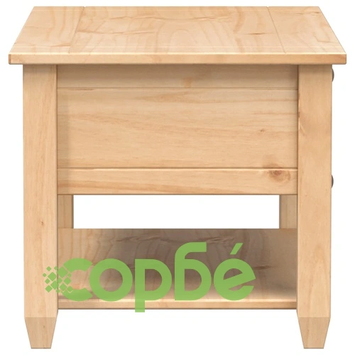 Маса за кафе с чекмеджета Corona 85x50x45 см бор масив ➤ топ цена ➤ sorbe.bg