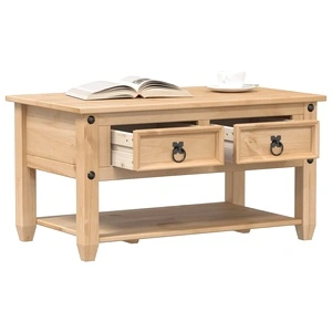 Маса за кафе с чекмеджета Corona 85x50x45 см бор масив