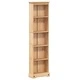Етажерка за книги Corona 46x20x170 см масивно дърво бор
