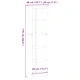 Етажерка за книги Corona 46x20x170 см масивно дърво бор
