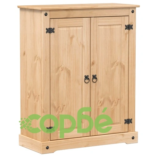 Шкаф за обувки Corona 86x38,5x108 см бор масив ➤ топ цена ➤ sorbe.bg
