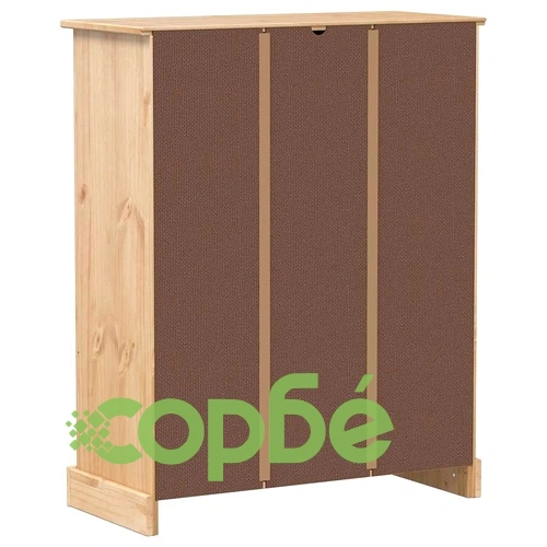 Шкаф за обувки Corona 86x38,5x108 см бор масив ➤ топ цена ➤ sorbe.bg