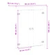 Шкаф за обувки Corona 86x38,5x108 см бор масив
