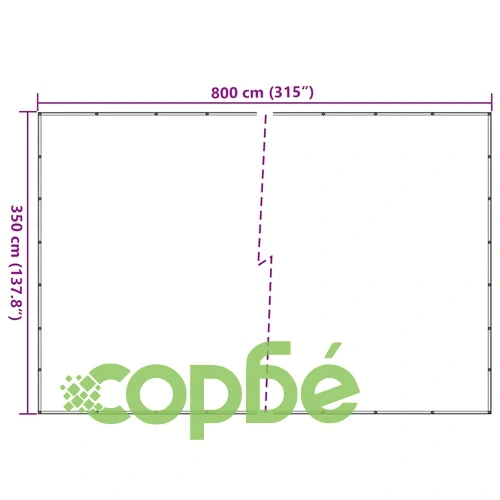 Мрежа за ремарке, зелена, 3,5x8 м, HDPE ➤ топ цена ➤ sorbe.bg