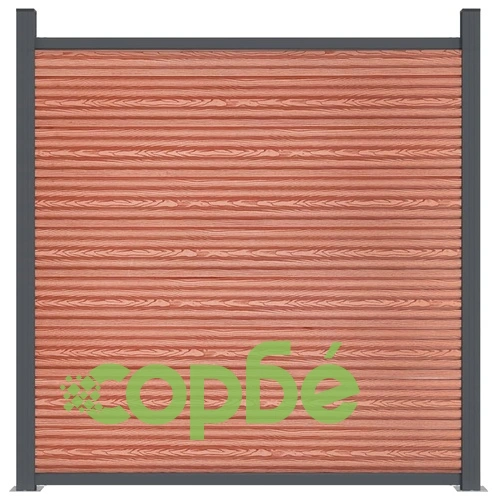 Ограден панел WPC кафяв 180x186 см ➤ топ цена ➤ sorbe.bg