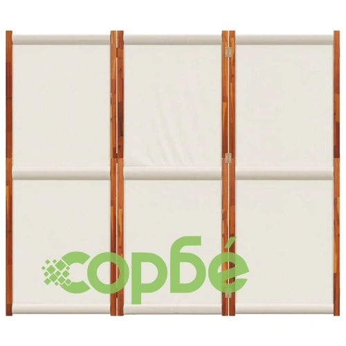 Параван за стая, 3 панела, светлосив, 210x180 cм ➤ топ цена ➤ sorbe.bg