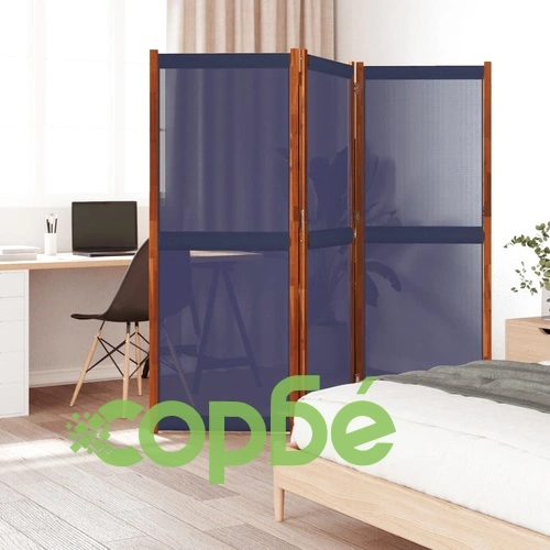 Параван за стая, 3 панела, тъмносин, 210x180 cм ➤ топ цена ➤ sorbe.bg
