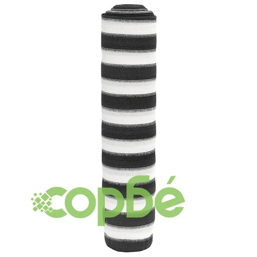 Засенчваща мрежа антрацит и бял 1,8x50 м HDPE 195 г/м² ➤ топ цена ➤ sorbe.bg