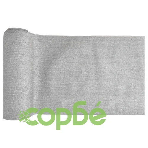Засенчваща мрежа, светлосива, 1,5x50 м, HDPE, 195 г/м² ➤ топ цена ➤ sorbe.bg