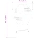Сгъваема градинска маса Ø70x75 см масивна акация