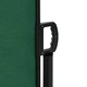 Прибираща се странична тента, тъмнозелена, 100x300 см