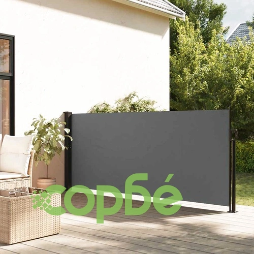 Прибираща се странична тента, антрацит, 120x500 см ➤ топ цена ➤ sorbe.bg
