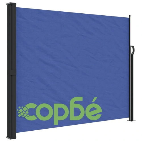 Прибираща се странична тента, синя, 160х600 см ➤ топ цена ➤ sorbe.bg