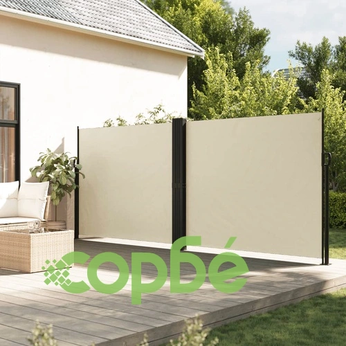 Прибираща се странична тента, кремава, 160х600 см ➤ топ цена ➤ sorbe.bg