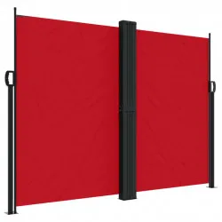 Прибираща се странична тента, червена, 180x1000 см