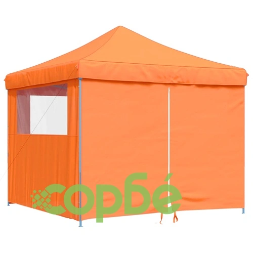 Сгъваема парти шатра pop-up с 4 странични стени оранжева ➤ топ цена ➤ sorbe.bg