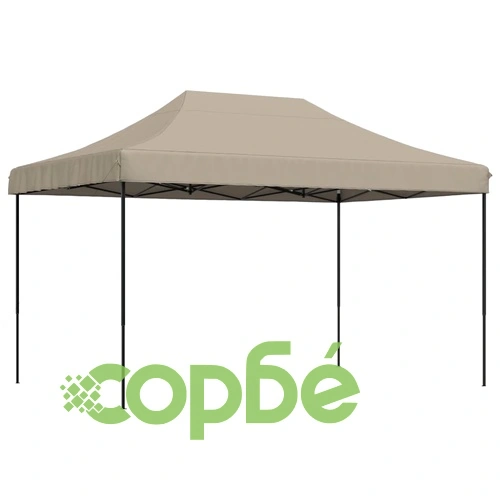 Сгъваема парти шатра, pop-up, таупе, 440x292x315 см ➤ топ цена ➤ sorbe.bg