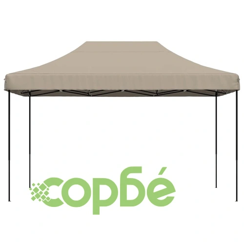 Сгъваема парти шатра, pop-up, таупе, 440x292x315 см ➤ топ цена ➤ sorbe.bg