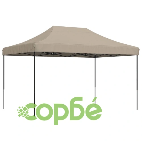 Сгъваема парти шатра, pop-up, таупе, 440x292x315 см ➤ топ цена ➤ sorbe.bg