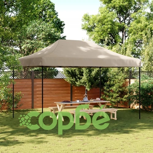 Сгъваема парти шатра, pop-up, таупе, 440x292x315 см ➤ топ цена ➤ sorbe.bg