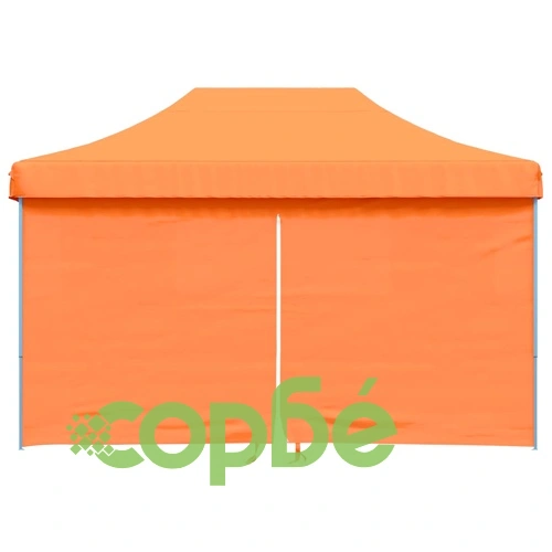 Сгъваема парти шатра pop-up с 4 странични стени оранжева ➤ топ цена ➤ sorbe.bg