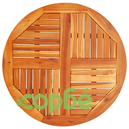 Плот за маса, 80x2,2 см, кръгъл, акациево дърво масив ➤ топ цена ➤ sorbe.bg