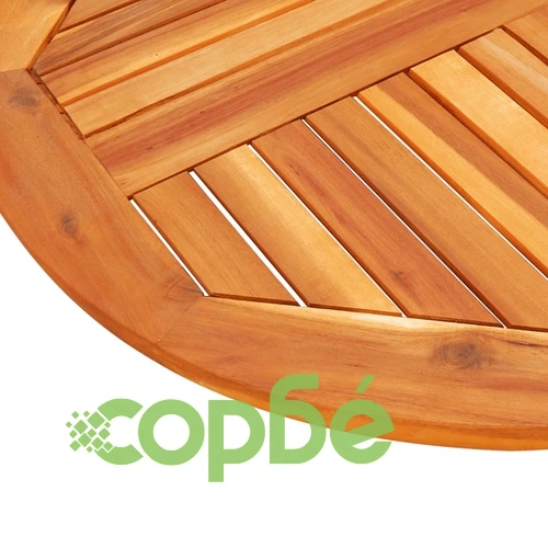 Плот за маса, 80x2,2 см, кръгъл, акациево дърво масив ➤ топ цена ➤ sorbe.bg
