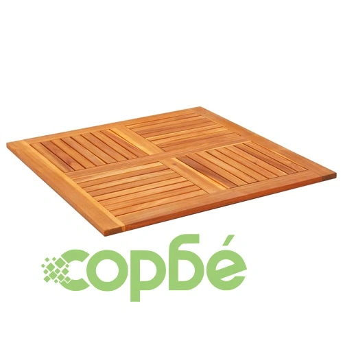 Плот за маса 90x90x2,2 см квадратен масивна акация ➤ топ цена ➤ sorbe.bg
