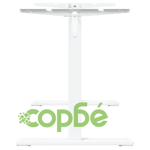 Рамка за стоящо бюро бяло (94-135)x60x(70-114) см стомана ➤ топ цена ➤ sorbe.bg