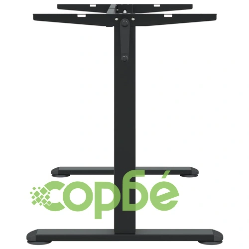 Рамка за стоящо бюро черно (94-135)x60x(70-114) см стомана ➤ топ цена ➤ sorbe.bg