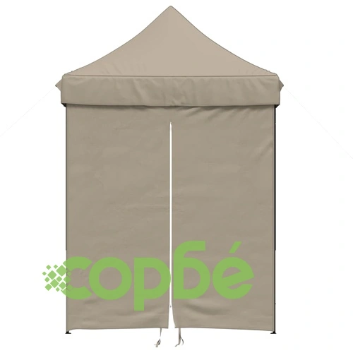 Сгъваема парти шатра pop-up с 4 странични стени таупе ➤ топ цена ➤ sorbe.bg