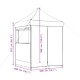 Сгъваема парти шатра pop-up с 4 странични стени таупе