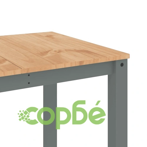 Трапезна маса Panama сива 160x80x75 см бор масив ➤ топ цена ➤ sorbe.bg