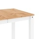 Трапезна маса Panama бяла 160x80x75 см бор масив