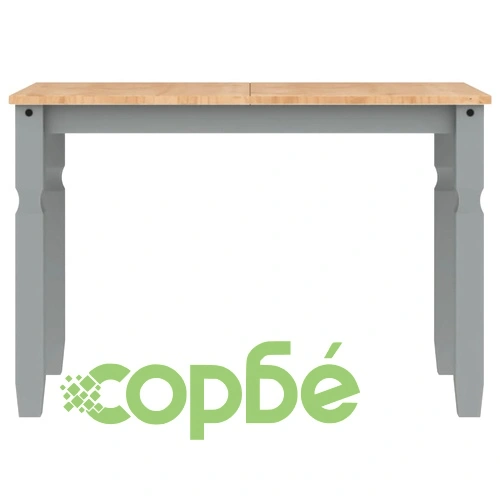 Тоалетка Corona, сива, 112x60x75 см, бор масив ➤ топ цена ➤ sorbe.bg