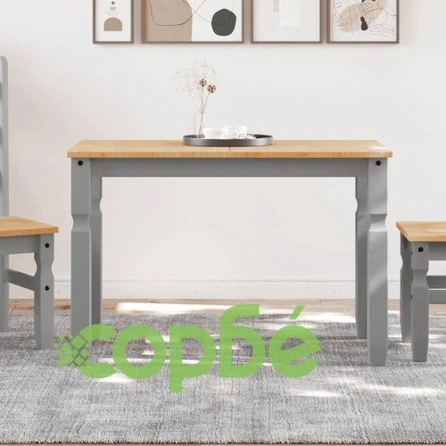 Тоалетка Corona, сива, 112x60x75 см, бор масив ➤ топ цена ➤ sorbe.bg