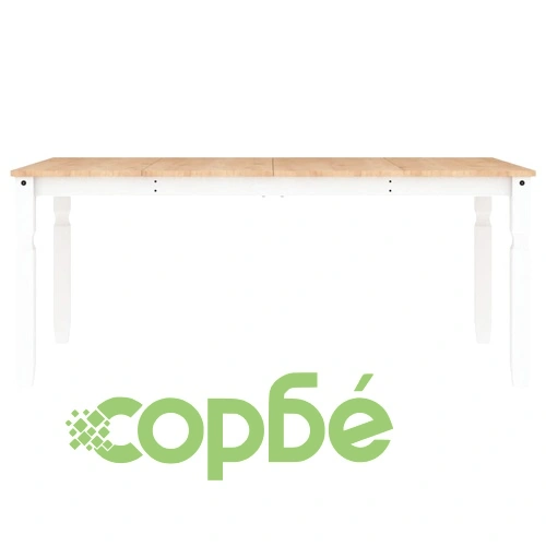 Тоалетка Corona, бяла, 180x90x75 см, бор масив ➤ топ цена ➤ sorbe.bg