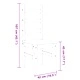 Трапезни столове 2 бр Corona 42x47x107 см бор масив